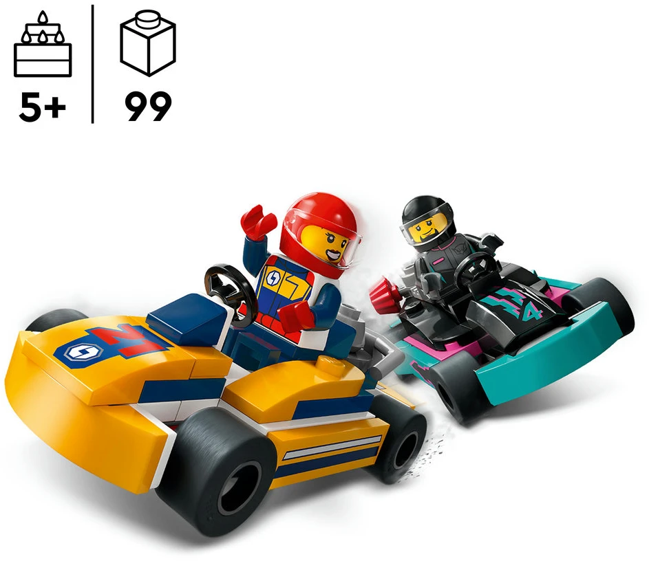 LEGO® City Gokartai ir lenktynininkai Rinkinys 60400