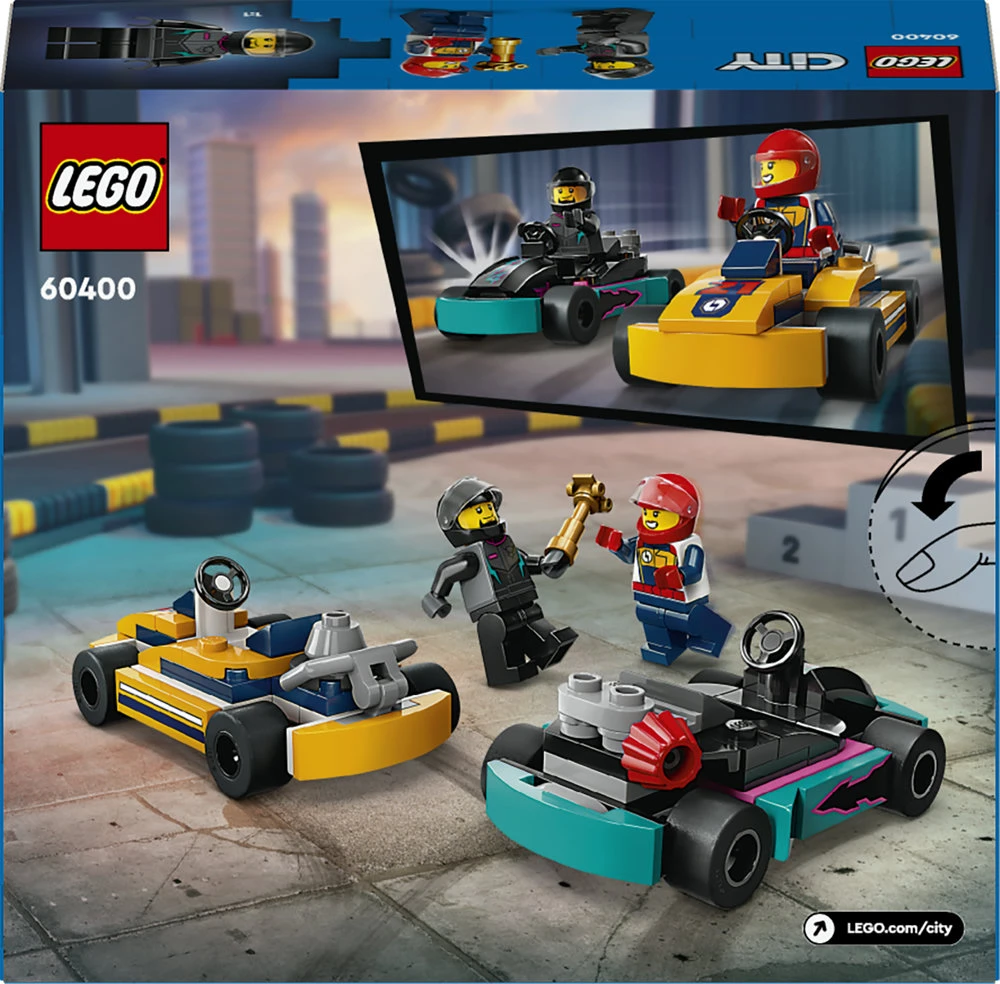 LEGO® City Gokartai ir lenktynininkai Rinkinys 60400