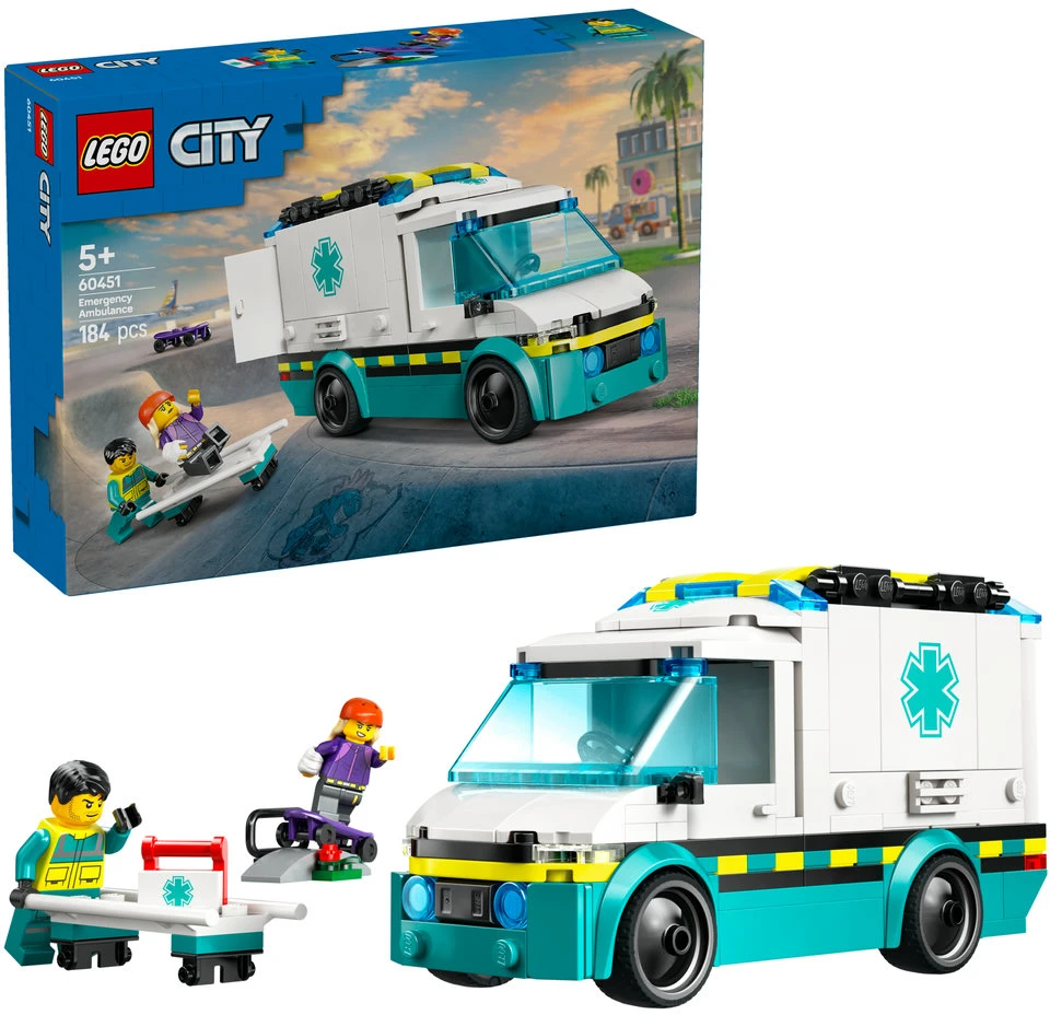 LEGO® City Greitosios pagalbos automobilis (60451)