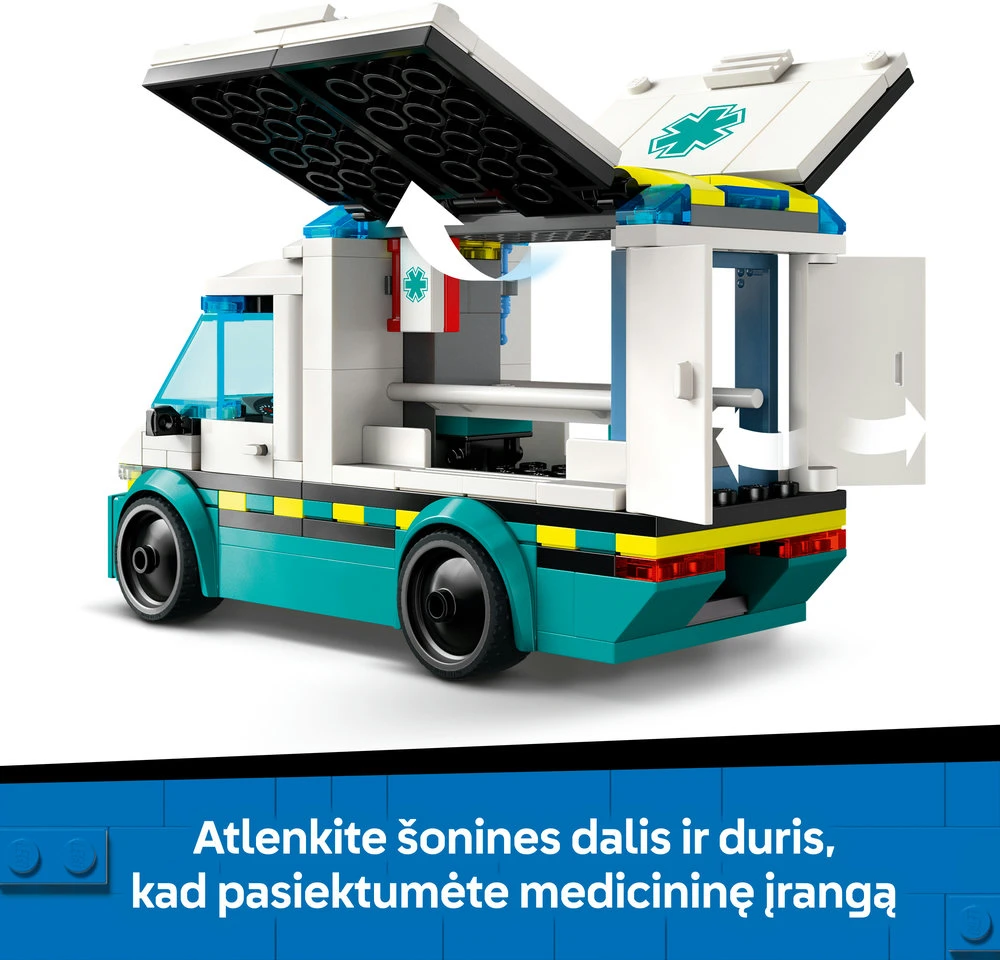 LEGO® City Greitosios pagalbos automobilis (60451)