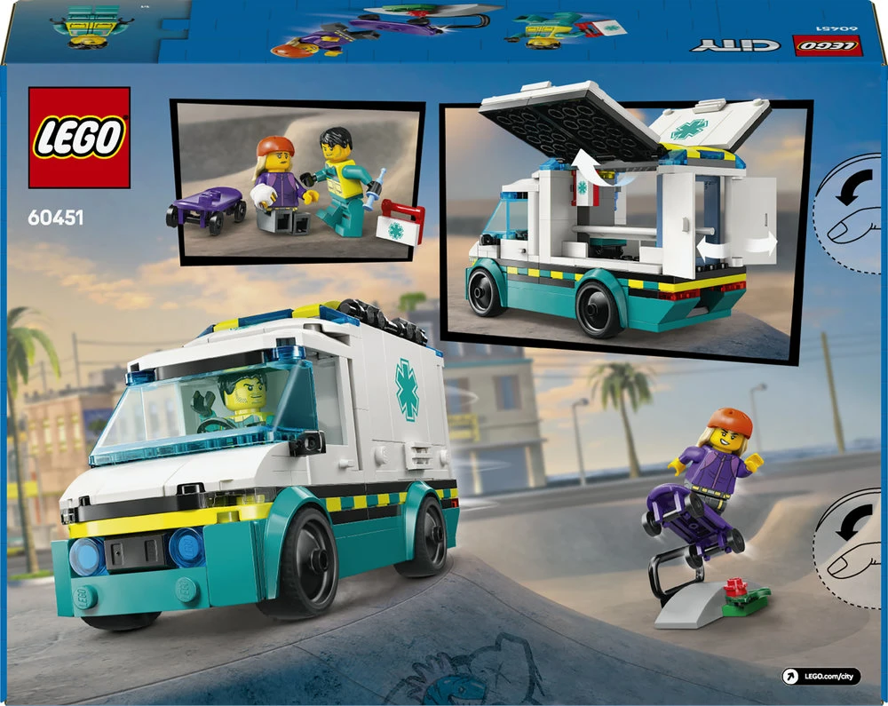 LEGO® City Greitosios pagalbos automobilis (60451)