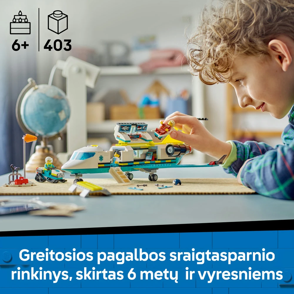 LEGO® City Greitosios pagalbos lėktuvas Rinkinys 60465