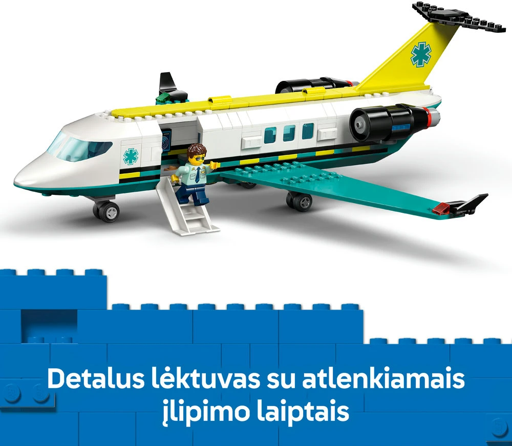 LEGO® City Greitosios pagalbos lėktuvas Rinkinys 60465