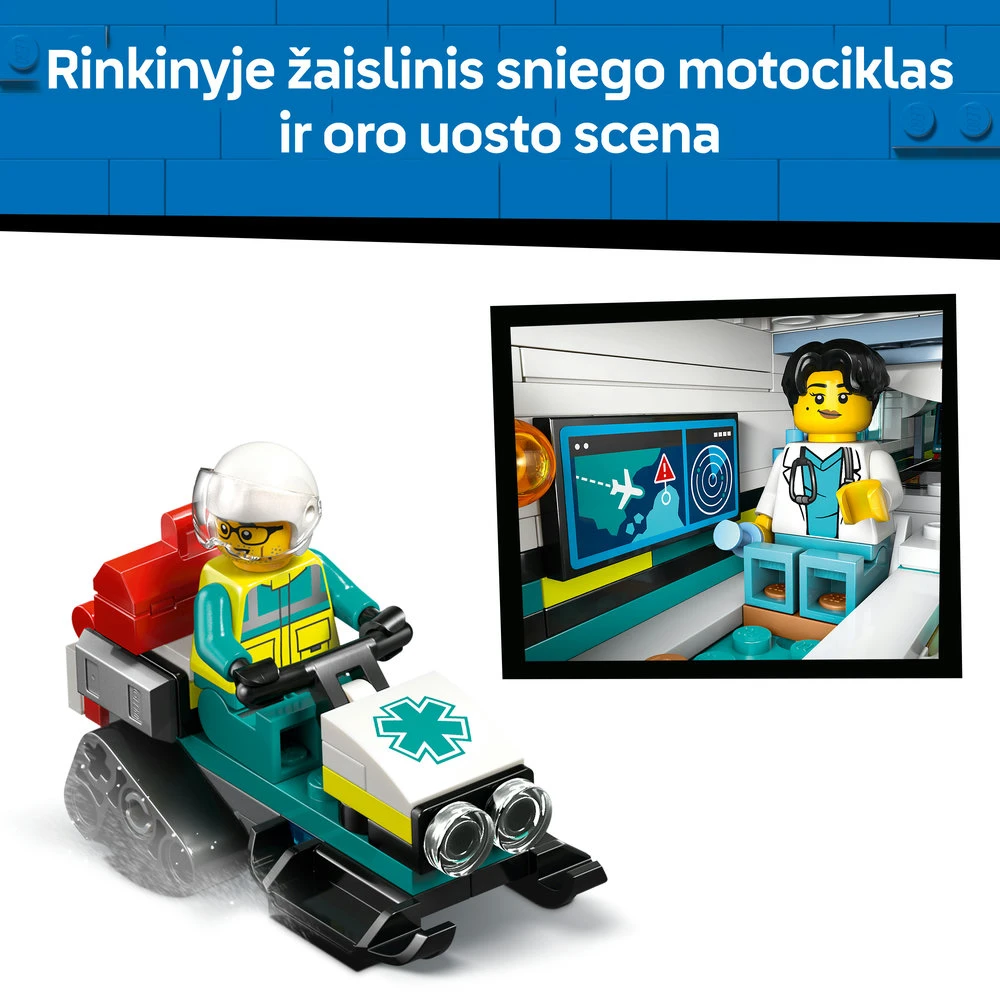 LEGO® City Greitosios pagalbos lėktuvas Rinkinys 60465