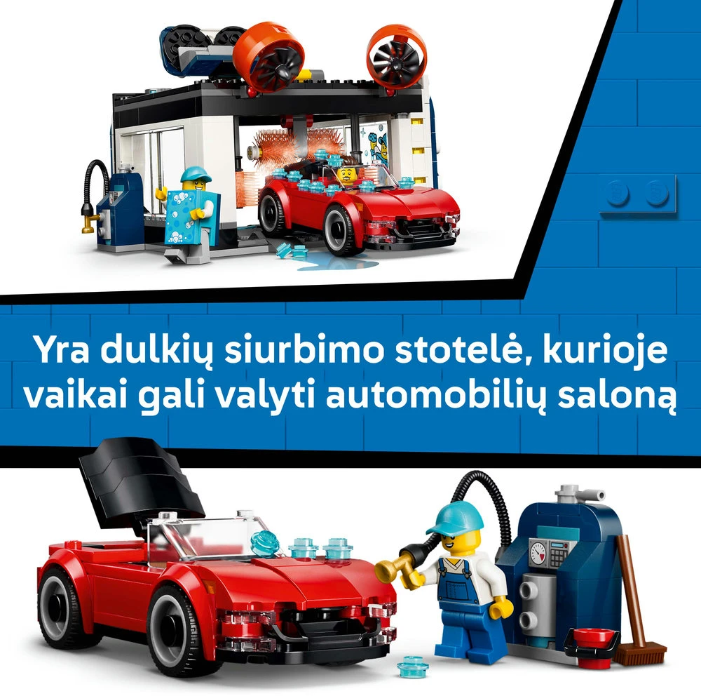 LEGO® City Įvažiuojamoji automobilių plovykla Rinkinys 60497