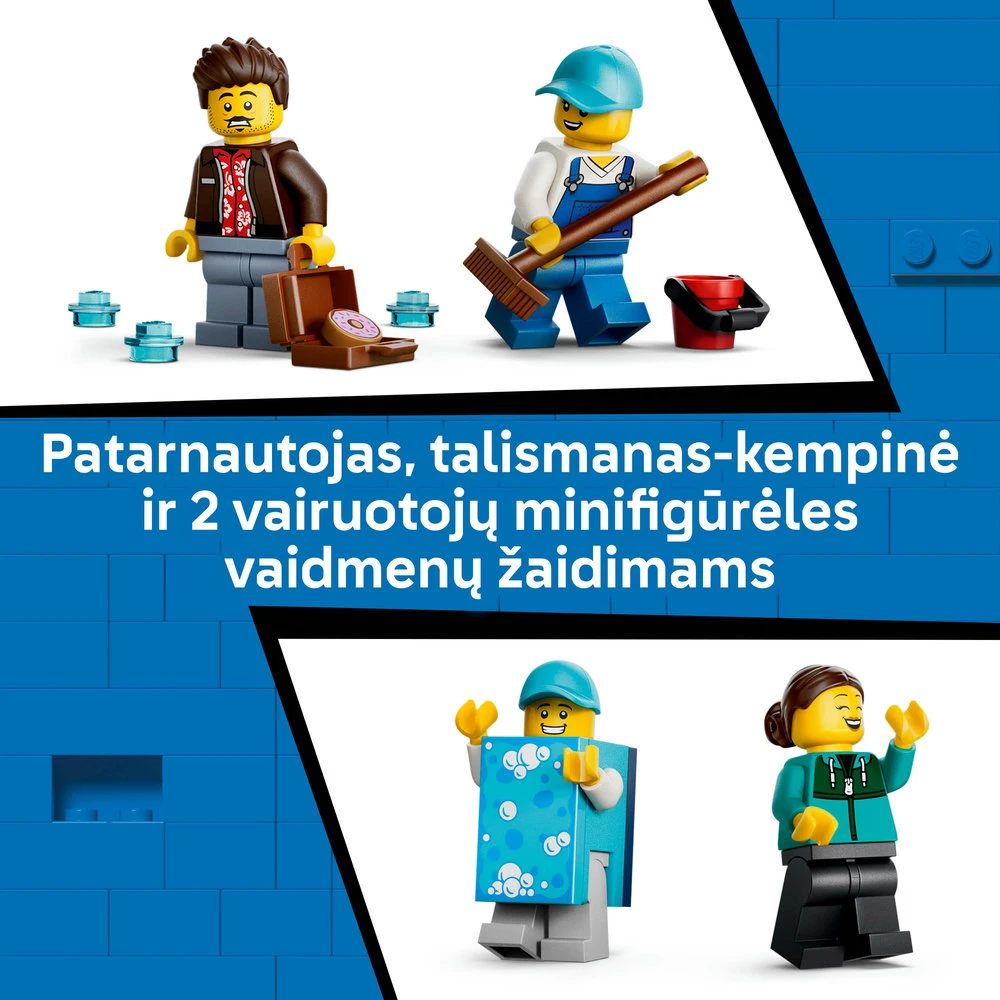 LEGO® City Įvažiuojamoji automobilių plovykla Rinkinys 60497