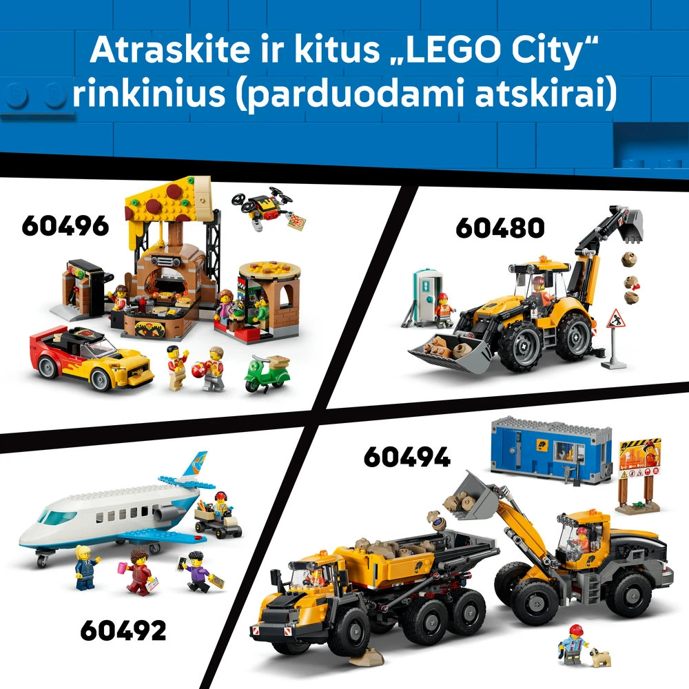 LEGO® City Įvažiuojamoji automobilių plovykla Rinkinys 60497