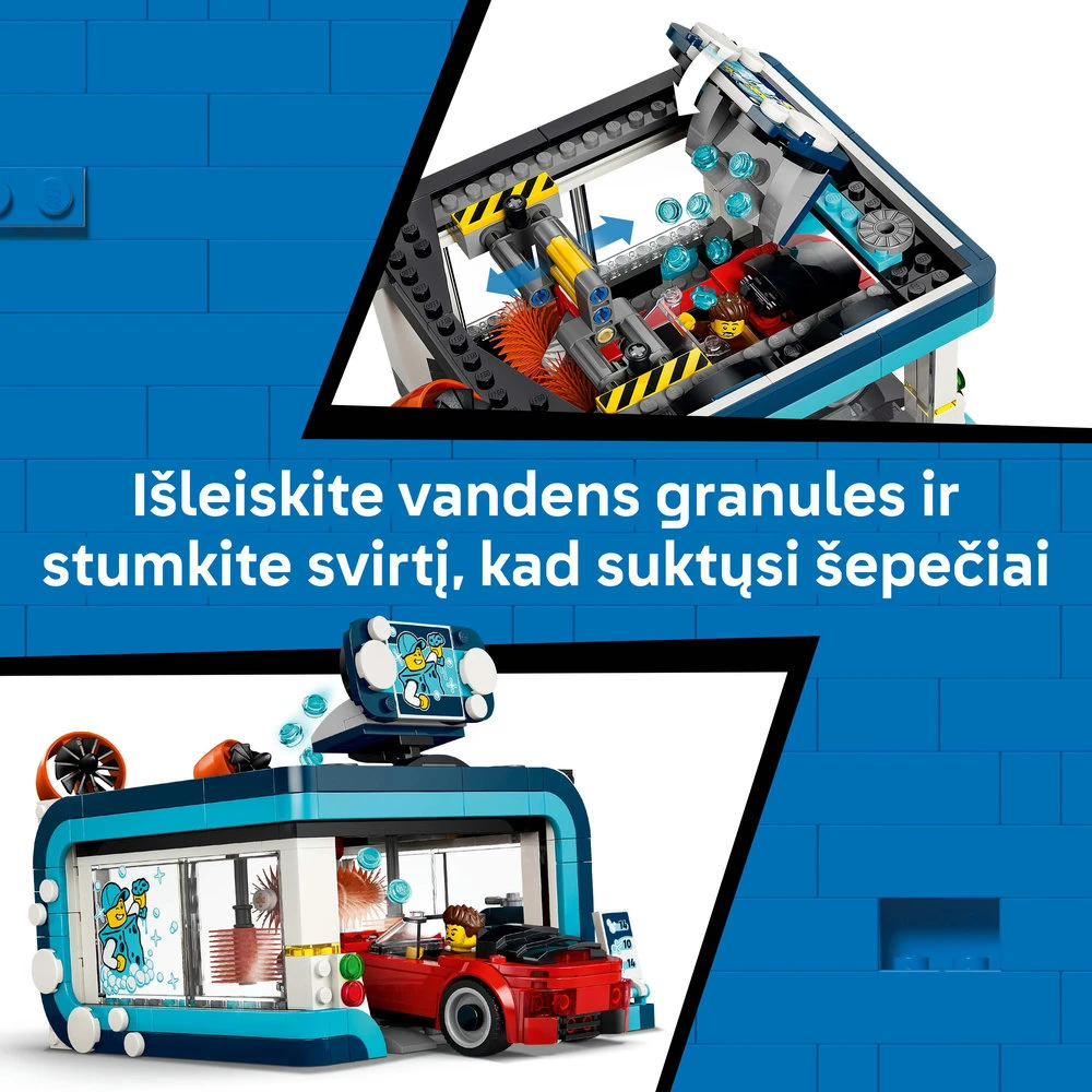 LEGO® City Įvažiuojamoji automobilių plovykla Rinkinys 60497