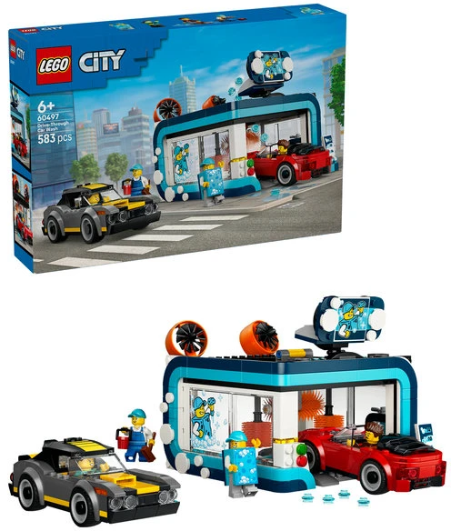 LEGO® City Įvažiuojamoji automobilių plovykla Rinkinys 60497