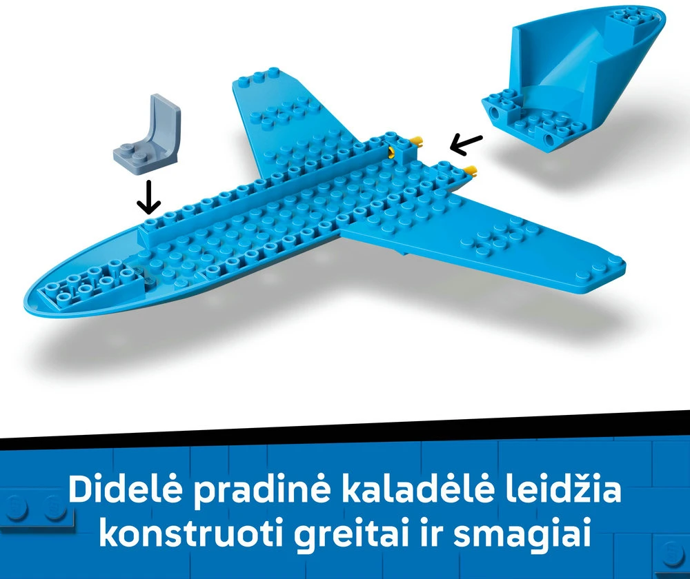 LEGO® City Keleivinis reaktyvinis lėktuvas, rinkinys 60492