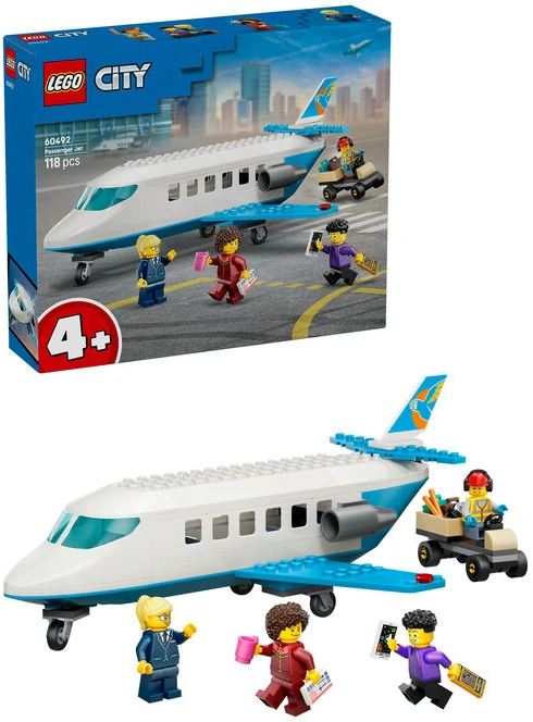 LEGO® City Keleivinis reaktyvinis lėktuvas, rinkinys 60492