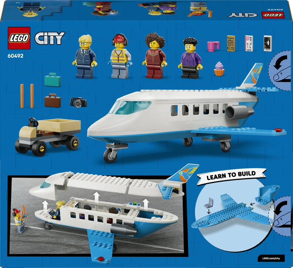 LEGO® City Keleivinis reaktyvinis lėktuvas, rinkinys 60492