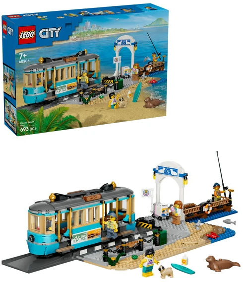LEGO® City Klasikinis paplūdimio tramvajus Žaislas 60506