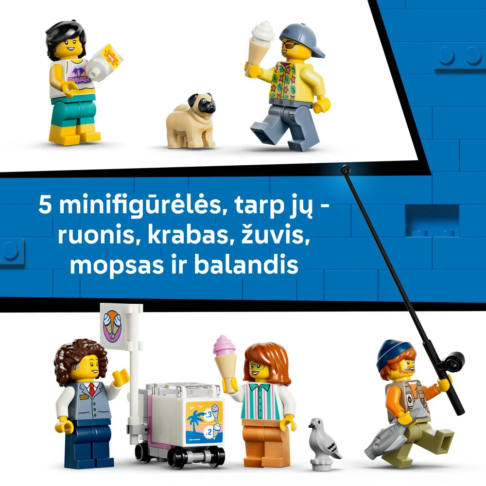 LEGO® City Klasikinis paplūdimio tramvajus Žaislas 60506