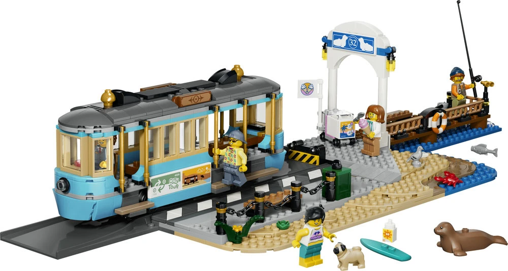 LEGO® City Klasikinis paplūdimio tramvajus Žaislas 60506
