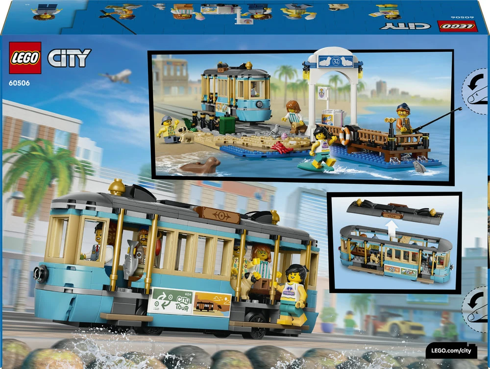 LEGO® City Klasikinis paplūdimio tramvajus Žaislas 60506