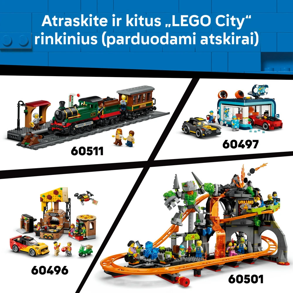 LEGO® City Klasikinis paplūdimio tramvajus Žaislas 60506