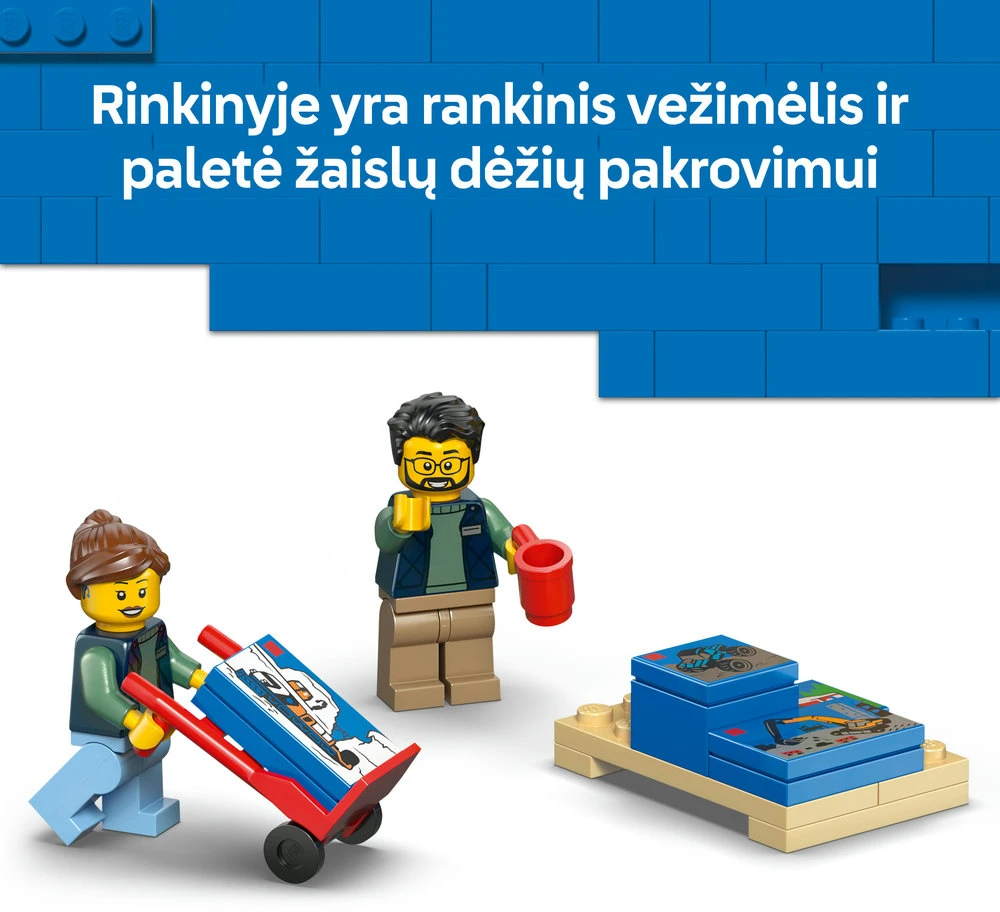 „LEGO® City“: LEGO furgonas, žaislinis konstravimo rinkinys vaikams, 60500