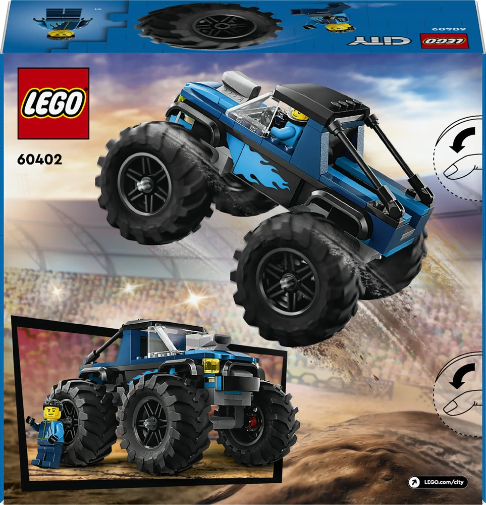 LEGO® City Mėlynas sunkvežimis-monstras Žaislinis visureigis 60402