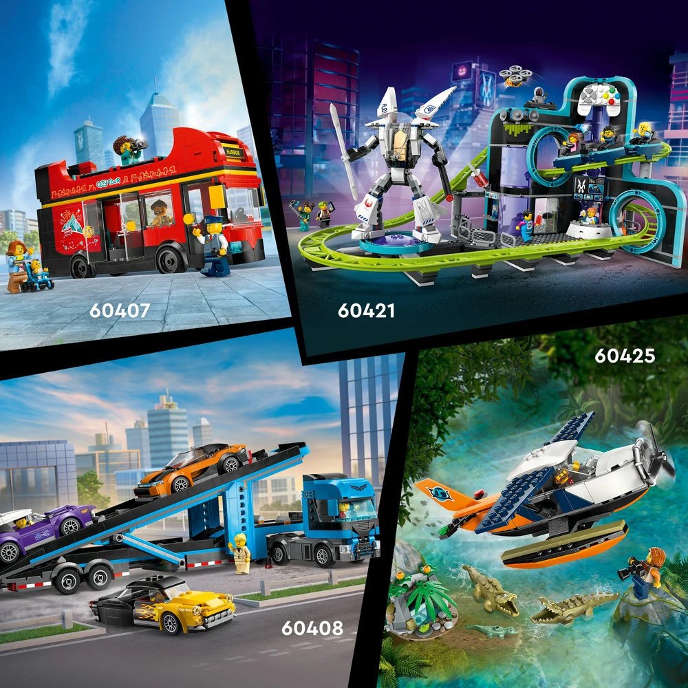 LEGO® City Miesto centro tramvajus ir stotelė (60423)