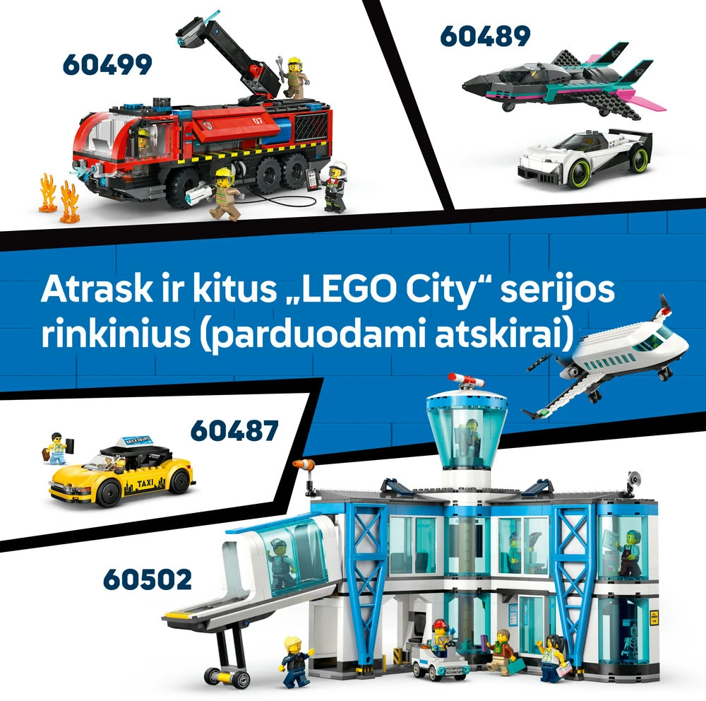 „LEGO® City“ motociklų transporteris, žaislas ir 2 minifigūrėlės, 60491