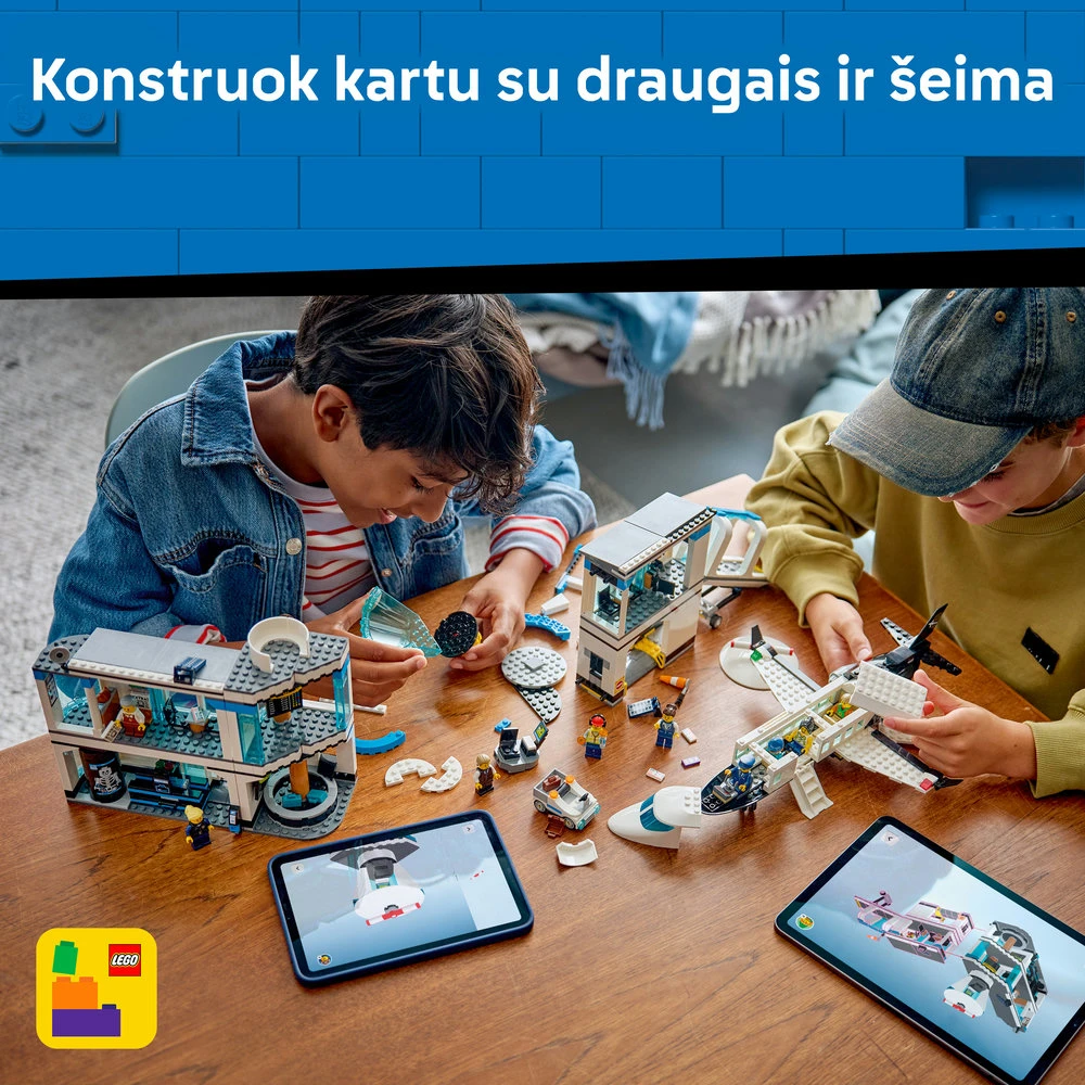 „LEGO® City“ oro uostas su lėktuvu, žaislinio oro uosto modelio rinkinys, 60502