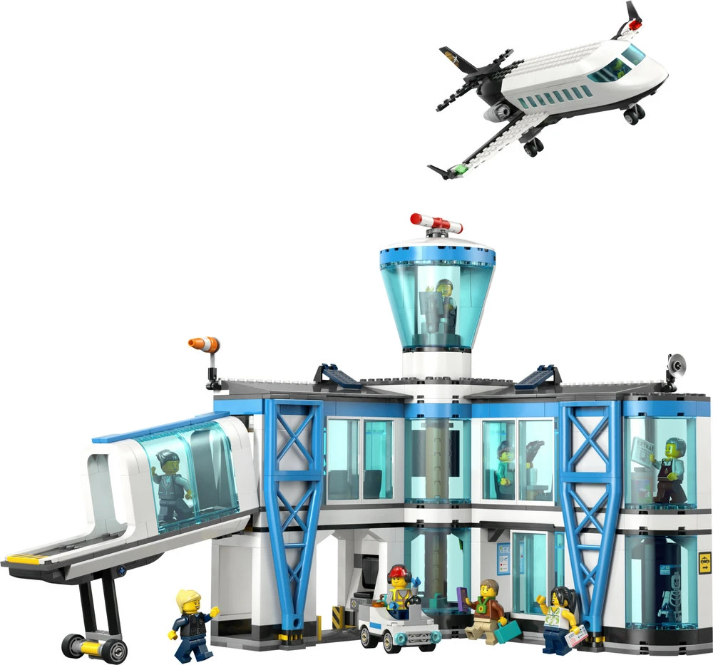 „LEGO® City“ oro uostas su lėktuvu, žaislinio oro uosto modelio rinkinys, 60502