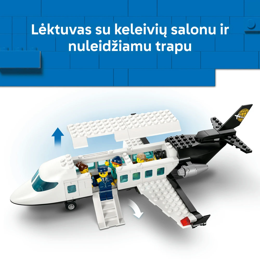 „LEGO® City“ oro uostas su lėktuvu, žaislinio oro uosto modelio rinkinys, 60502