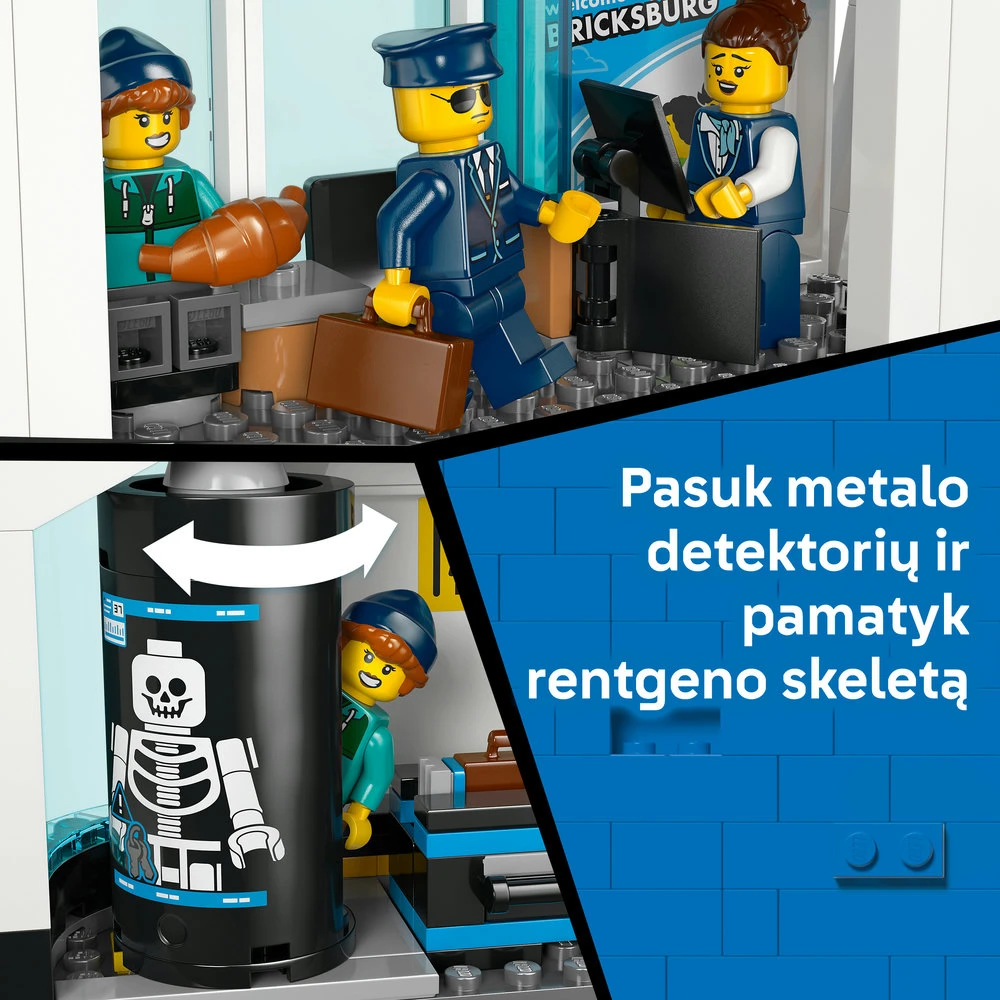 „LEGO® City“ oro uostas su lėktuvu, žaislinio oro uosto modelio rinkinys, 60502
