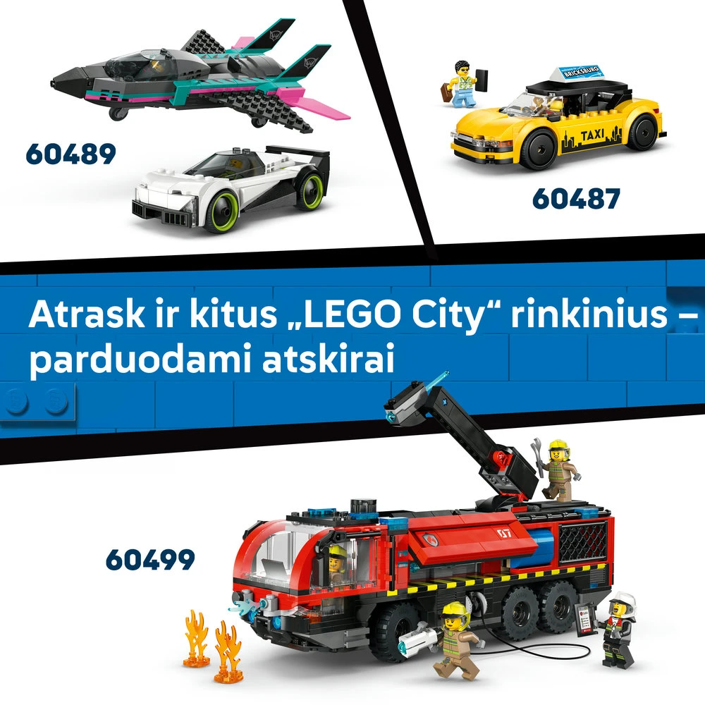 „LEGO® City“ oro uostas su lėktuvu, žaislinio oro uosto modelio rinkinys, 60502