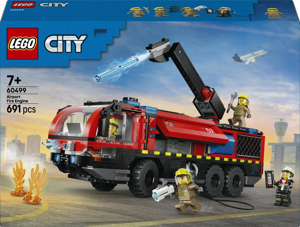 „LEGO® City“ oro uosto ugniagesių sunkvežimis, žaislas, konstravimo rinkinys, 60499