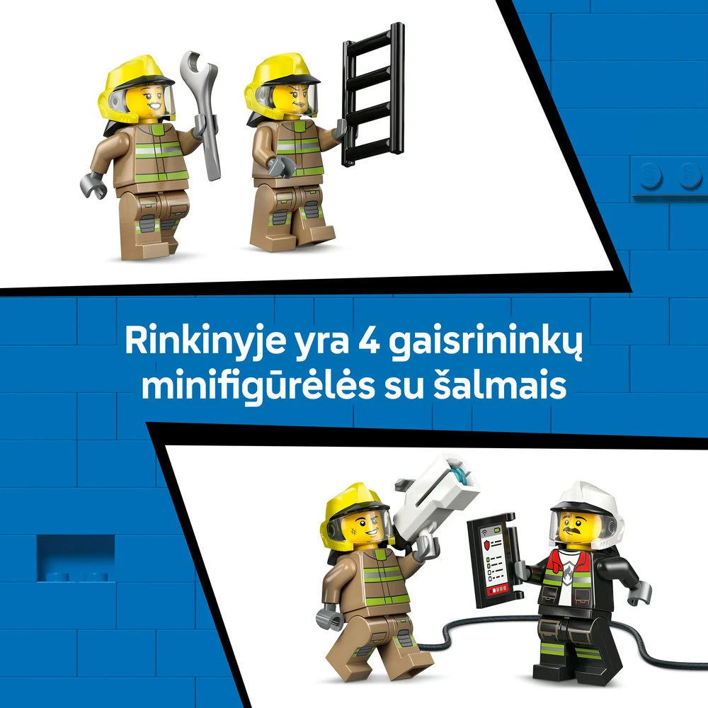 „LEGO® City“ oro uosto ugniagesių sunkvežimis, žaislas, konstravimo rinkinys, 60499