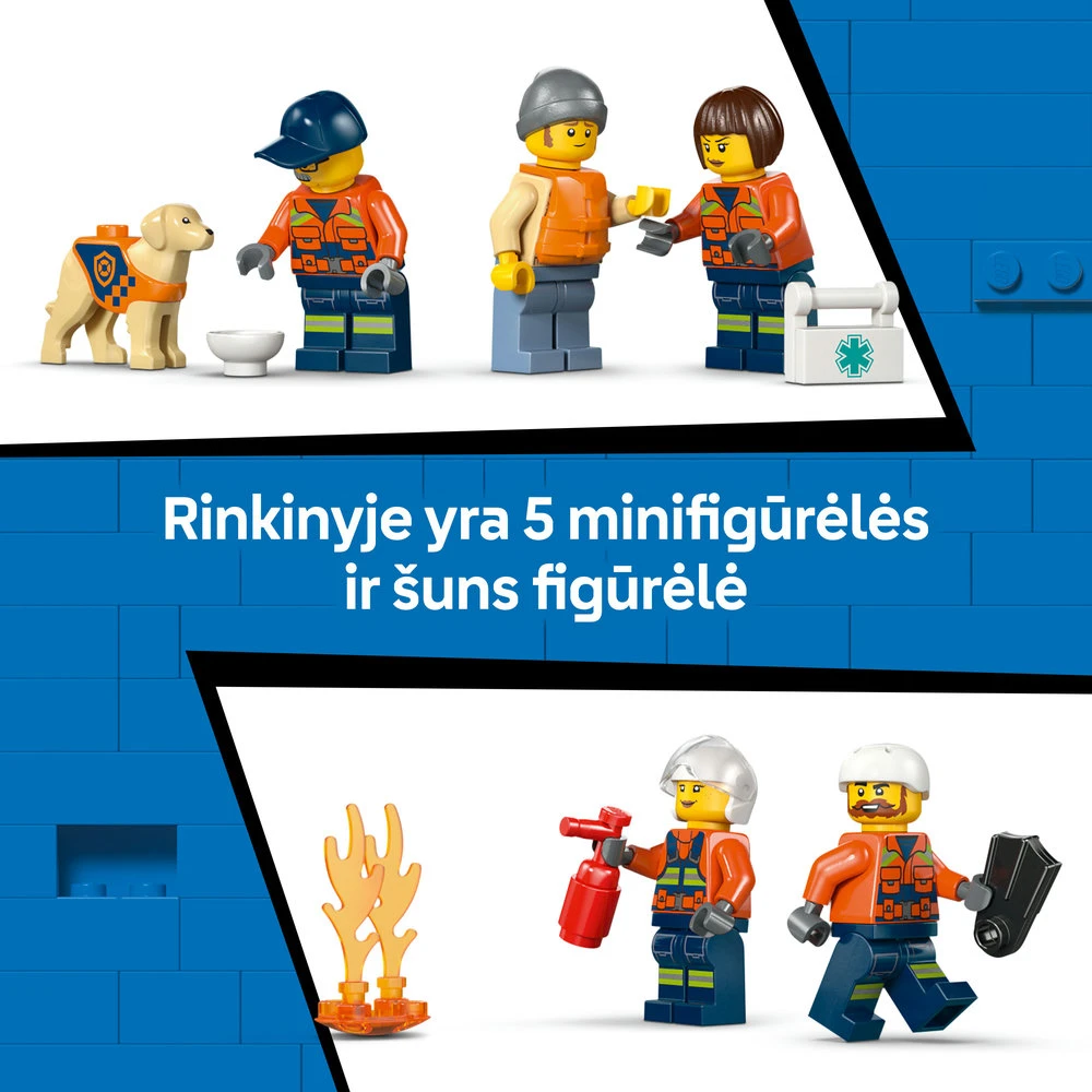„LEGO® City“ pakrantės gelbėtojų kateris ir sraigtasparnis, žaidimo rinkinys, 60504
