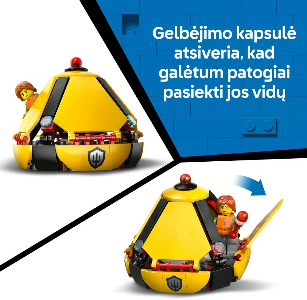 „LEGO® City“ pakrantės gelbėtojų sraigtasparnis, žaislas, konstravimo rinkinys, 60503