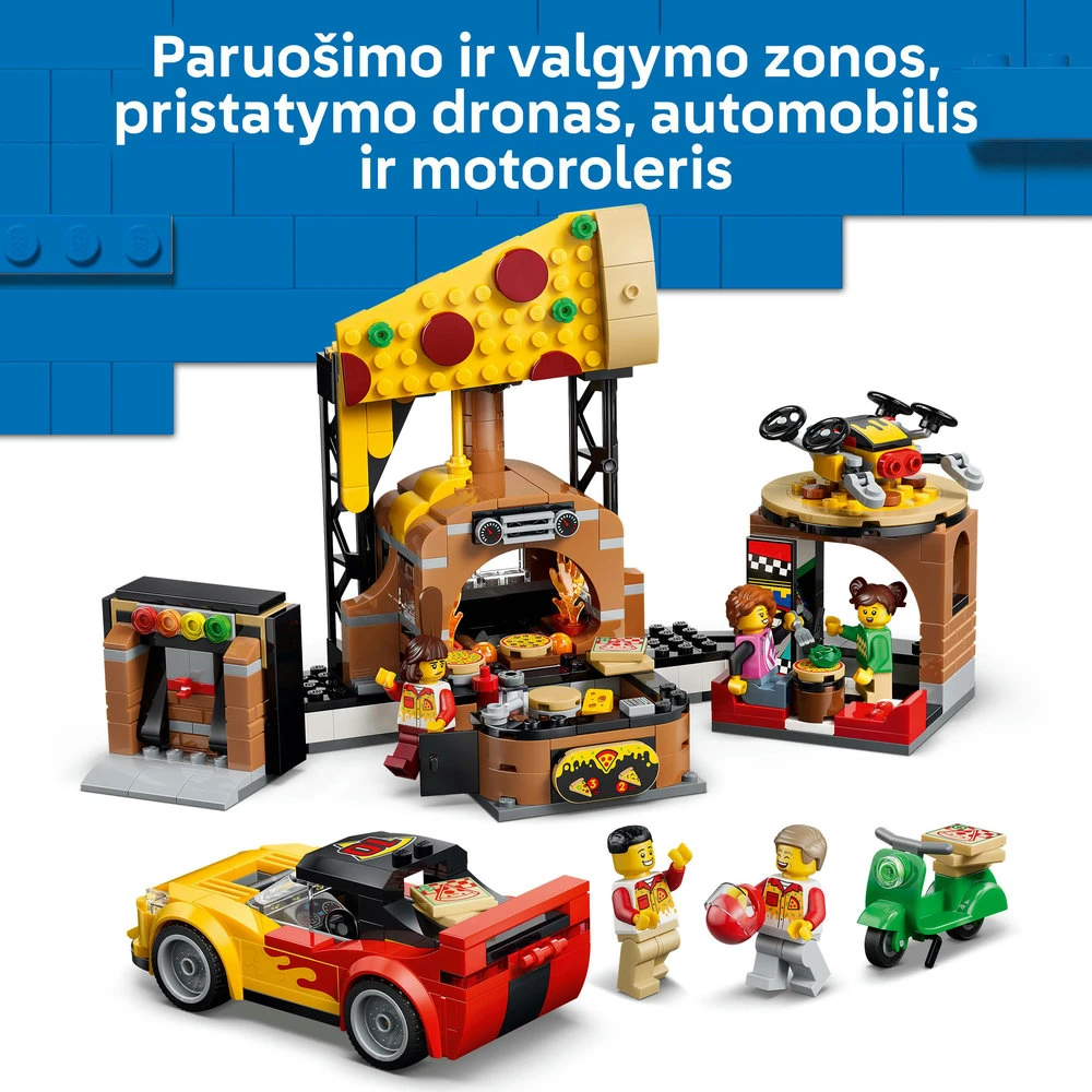 LEGO® City Picų pristatymo įspūdžiai su transporto priemonėmis 60496