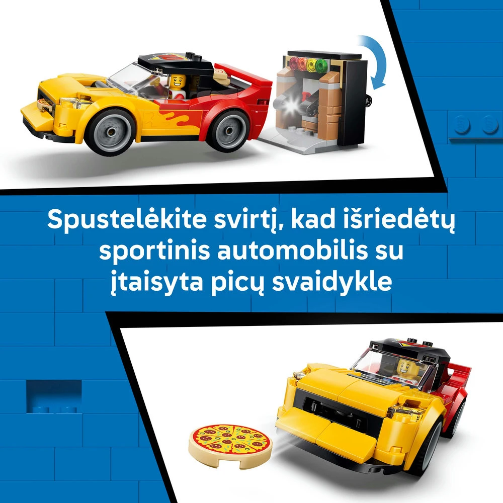 LEGO® City Picų pristatymo įspūdžiai su transporto priemonėmis 60496
