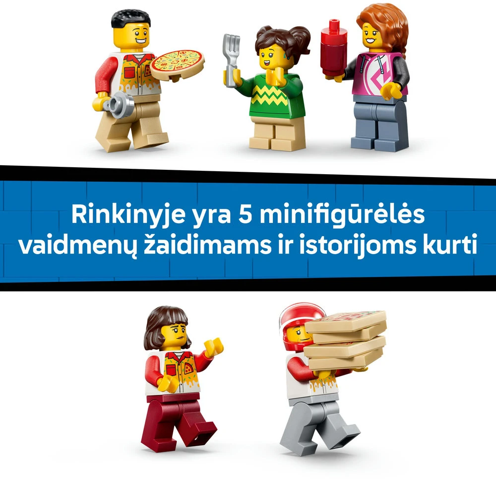 LEGO® City Picų pristatymo įspūdžiai su transporto priemonėmis 60496