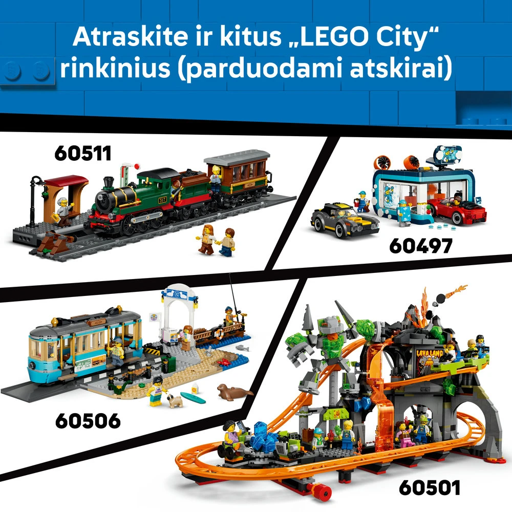 LEGO® City Picų pristatymo įspūdžiai su transporto priemonėmis 60496