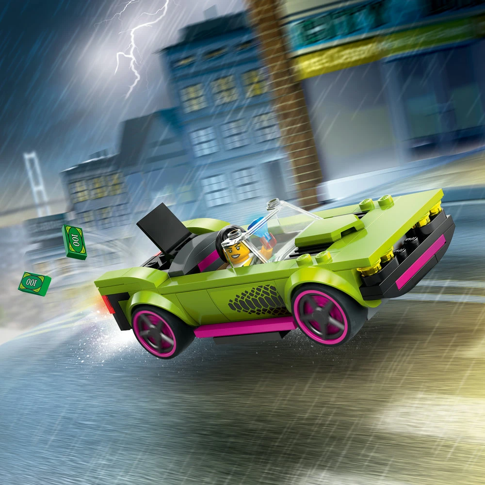 LEGO® City Policijos automobilis ir galingo automobilio gaudynės 60415
