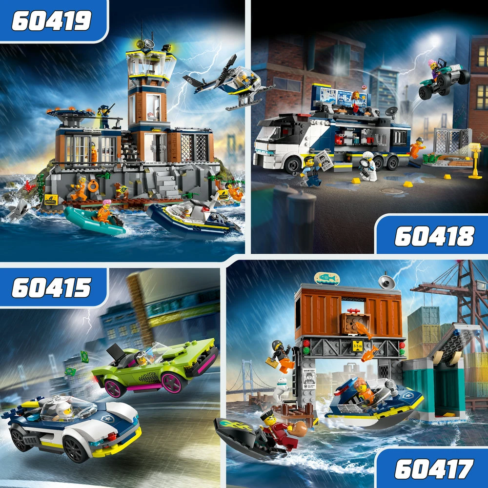 LEGO® City Policijos kalėjimo sala Konstruojamas žaislas 60419