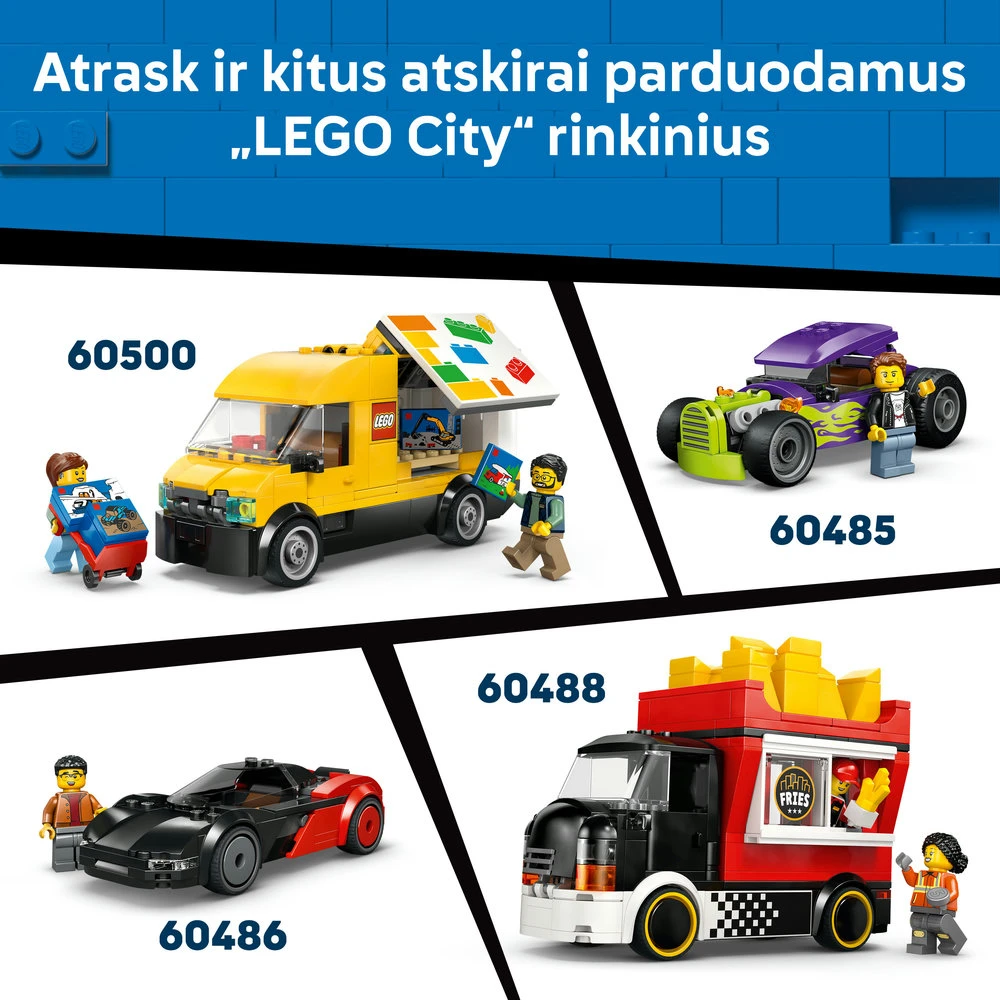 „LEGO® City“ policijos kalinių gabenimo furgonas, konstravimo žaislas, 60479
