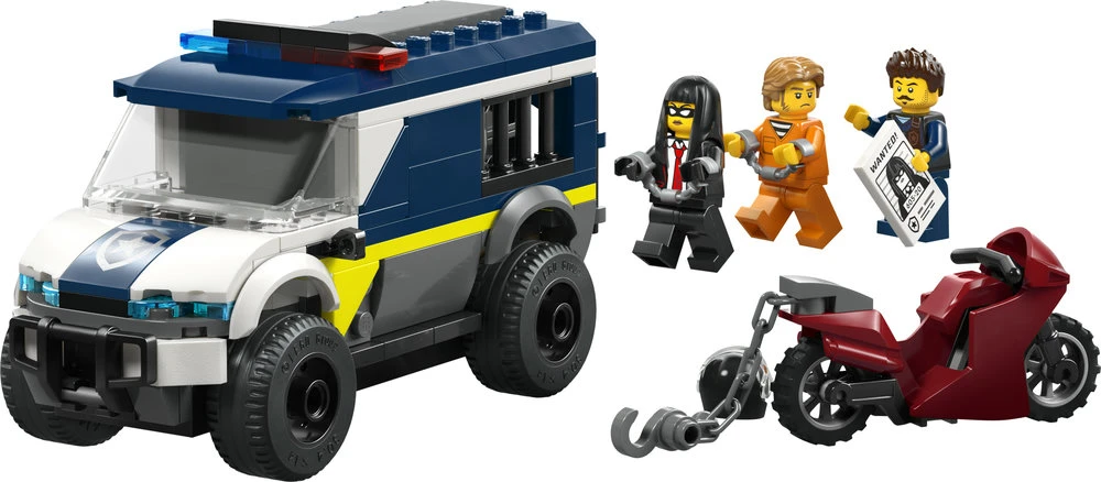 „LEGO® City“ policijos kalinių gabenimo furgonas, konstravimo žaislas, 60479