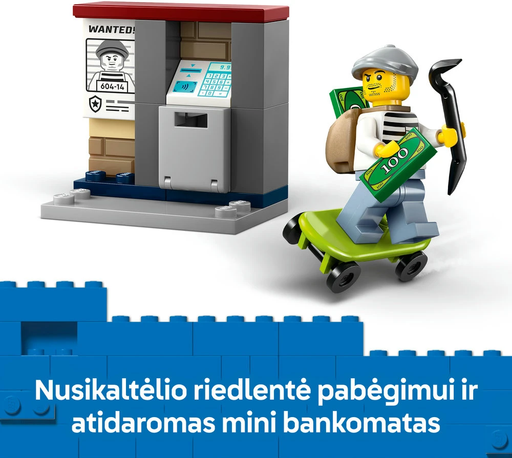 LEGO® City Policijos motociklo gaudynės, rinkinys 60455