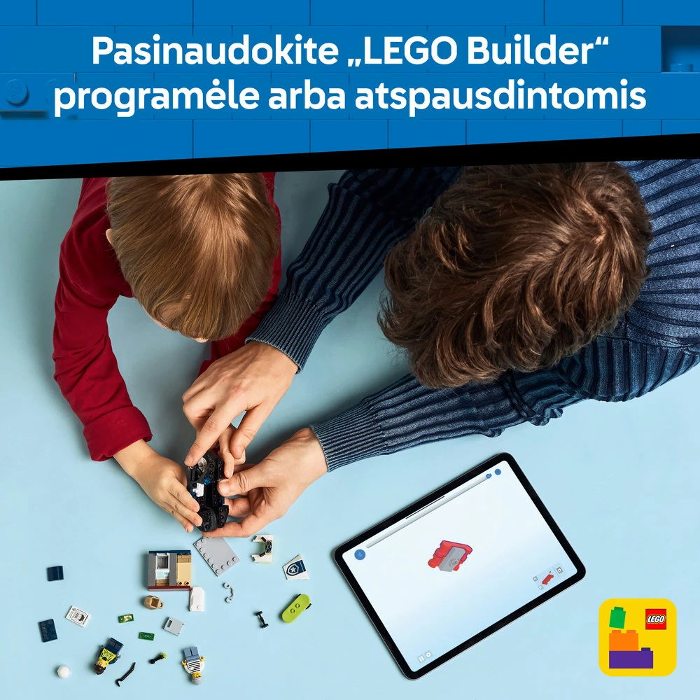LEGO® City Policijos motociklo gaudynės, rinkinys 60455