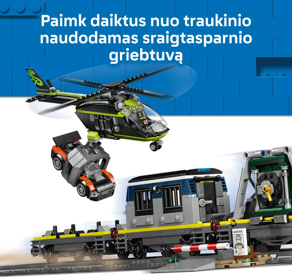 LEGO® City Policijos traukinio apiplėšimas, 60508