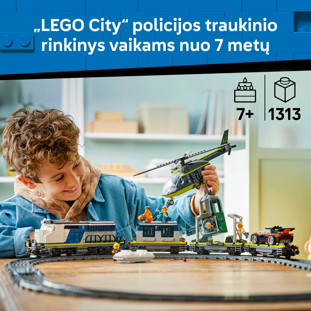 LEGO® City Policijos traukinio apiplėšimas, 60508