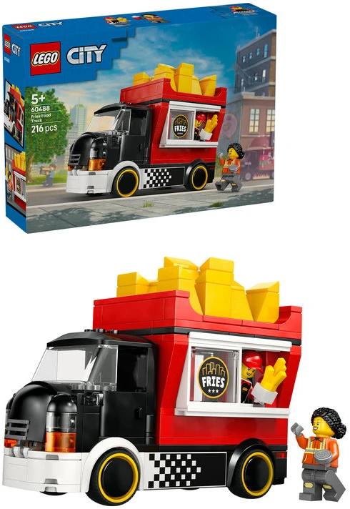 LEGO® City „Ratai“ – bulvyčių furgonas, žaislas, konstravimo rinkinys, 60488