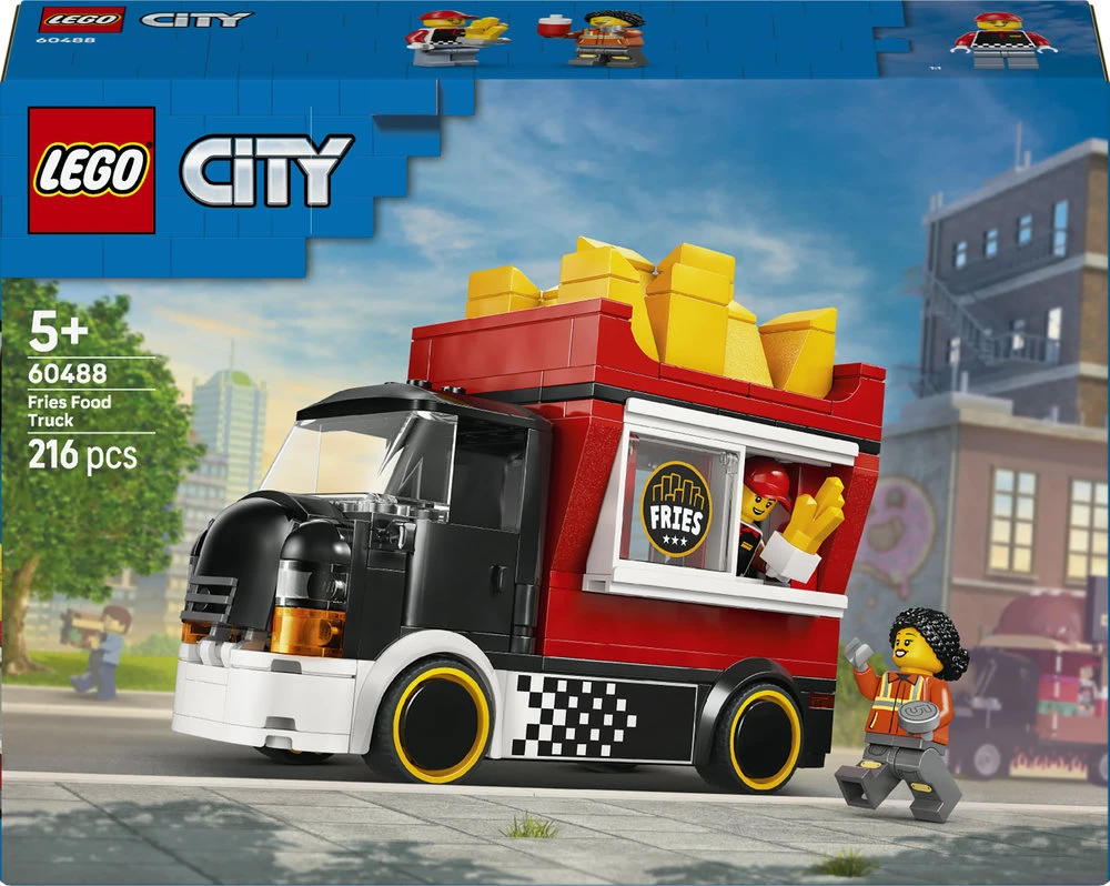 LEGO® City „Ratai“ – bulvyčių furgonas, žaislas, konstravimo rinkinys, 60488