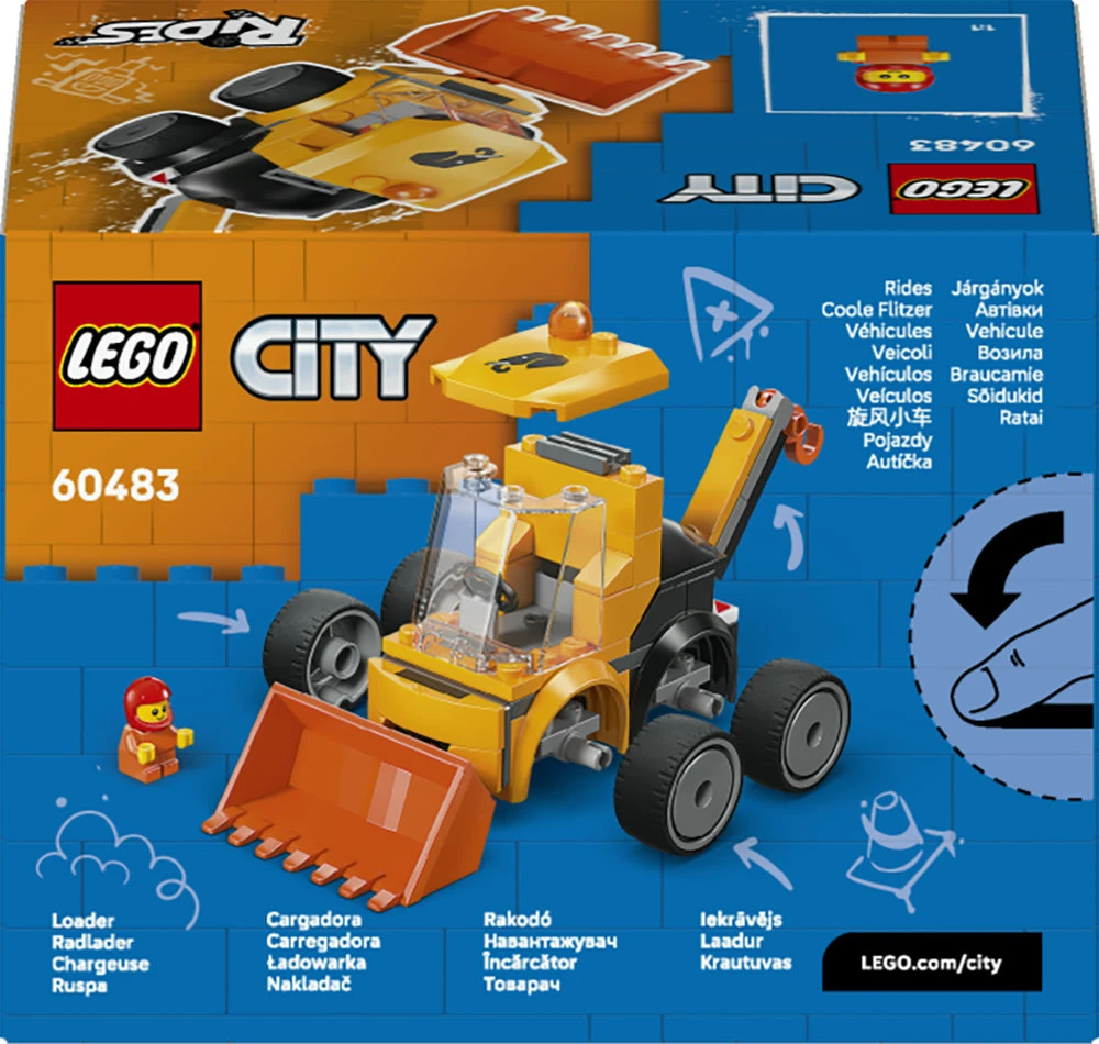 „LEGO® City“ „Ratai“ – statybinis krautuvas, žaislas, konstravimo rinkinys, 60483