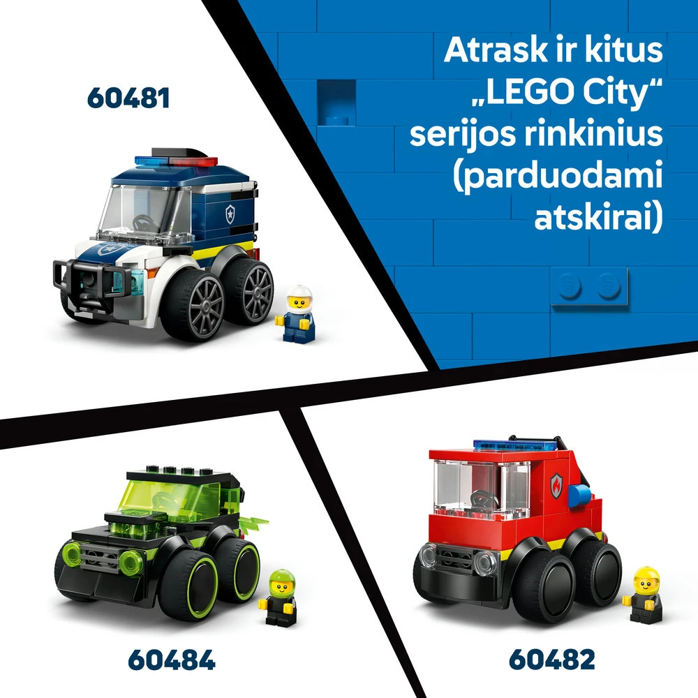 „LEGO® City“ „Ratai“ – statybinis krautuvas, žaislas, konstravimo rinkinys, 60483
